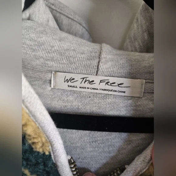 NWT! Free People We The Free, Canyon Moon Cardi Coat, Olive Combo, Size Small - Picture 8 of 10